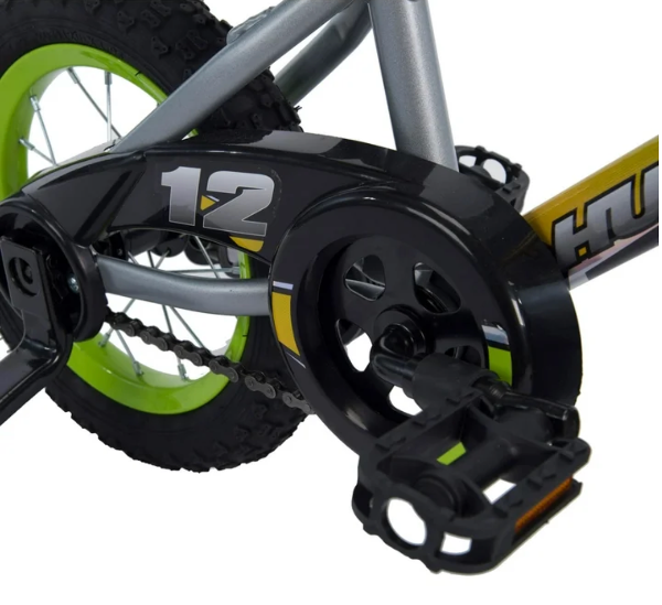 Bicicleta para Niños Rock It Huffy , Ruedas de 12", Mayores de 3 Años, Ruedas de Entrenamiento, Gris - Imagen 3